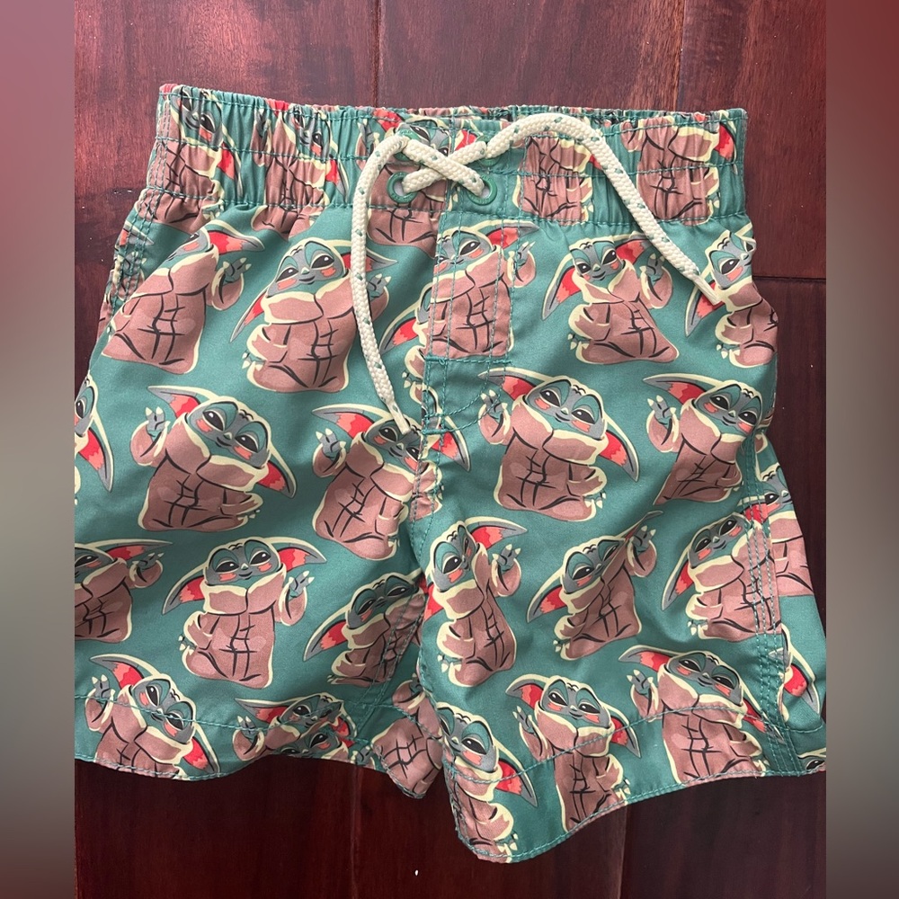 GAP Star Wars Green Swim Shorts